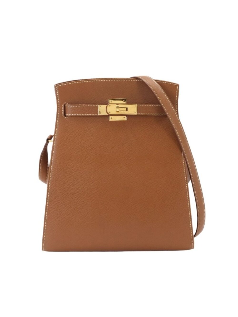 Hermes Kelly Sports MM Shoulder Bag Courchevel Epsom Gold